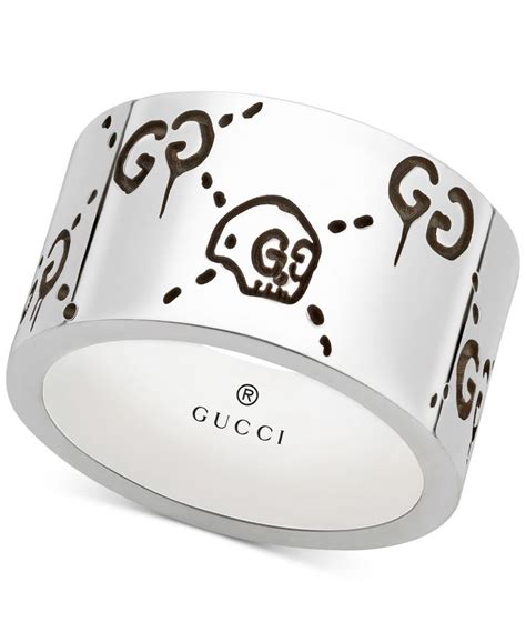 gucci ring mens fashio|Gucci ghost ring men.